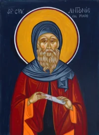 Icoana cu Sfantul Antonie cel Mare